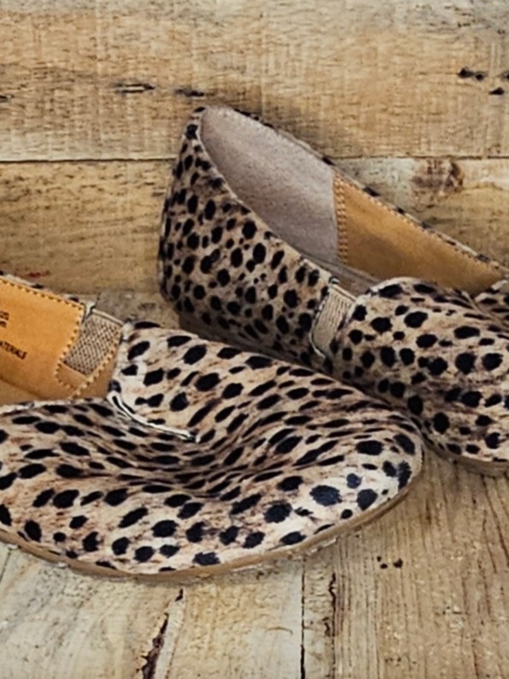 Born Leopard Print Slip-On Women’s Flats - Tan and Black